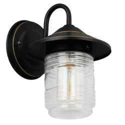 Design House 588558-ORB Jerome Jell Jar Wall Light In Oil Rubbed Bronze