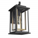 Design House 588707-BGD Hayward Wall Light In Black & Gold w/ Clear Glass