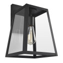 Design House 588608-BLK Branson Wall Light In Matte Black w/ Clear Glass