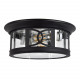 Design House 589002-BLK Summit Outdoor Ceiling Light In Matte Black