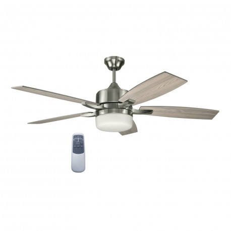 Design House 156621-BN Grayson LED 52" Ceiling Fan In Brushed Nickel w/ Remote Control