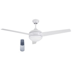 Design House 156513-WHT Treviento LED 52" Ceiling Fan In White w/ Remote Control