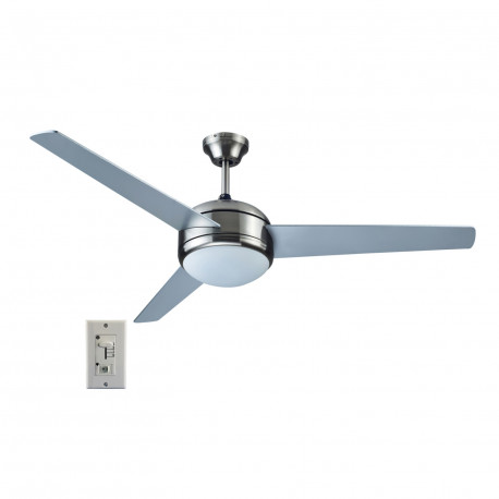 Design House 157339 Treviento LED 52" Ceiling Fan In Satin Nickel w/ Wall Control