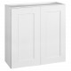 Design House 561720/61 Brookings 30" Height 2-Door Wall Cabinet In White