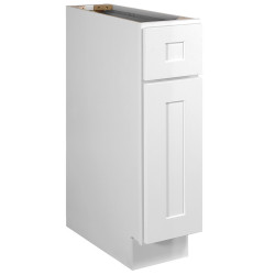Design House 561316/40 Brookings 1-Door, 1-Drawer Base Cabinet In White, Unassembled