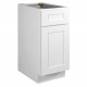Design House 561316/40 Brookings 1-Door, 1-Drawer Base Cabinet In White
