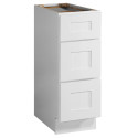 Design House 561449/56/64 Brookings 3-Drawer Base Cabinet In White