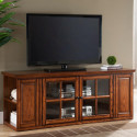 Design House 88162 TV Stand w/ Bookcases In Burnished Medium Oak