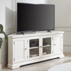 Design House 85386 Corner TV Stand In White