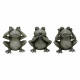 Design House 340018 Frogs See, Hear, Speak No Evil Lawn Ornament, Set Of 3