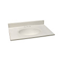 Design House 586289/321 Cultured Marble 31" Vanity Top In White On White, 4" Centerset