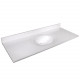Design House 586/597 Cultured Marble 8" Widespread Vanity Top, Solid White
