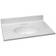 Design House 586198/230 Cultured Marble 31" Vanity Top In Solid White, 4" Centerset