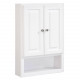 Design House 587055 Concord 2-Door Wall Cabinet In White