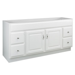 Design House 587030 Concord 60" 2-Door 4-Drawer Vanity In White
