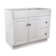 Design House 597237/45 Wyndham 36" 2-Door 2-Drawer Vanity In White