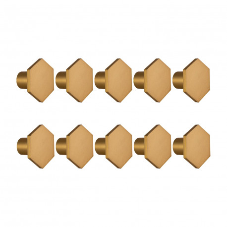 Design House 206599 Solid Hexagon Cabinet Knob, 10-Pack
