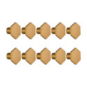 Design House 206599 Solid Hexagon Cabinet Knob, 10-Pack