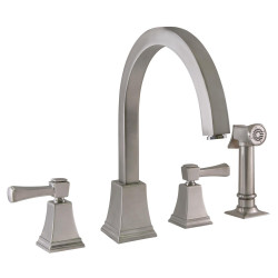 Design House 522110 Torino Kitchen Faucet w/ Sidespray In Satin Nickel