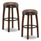 Design House 10119 Faux Leather Bar Stool, Set Of 2