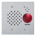 Aiphone IE-SSR Vandal and Weather Resistant 2-Gang Door Station with Red Mushroom Button, Flush Mount