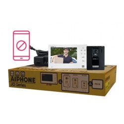 Aiphone JOS-1A Entry Security Intercom Box Set With Standard, Surface-Mount Door Station, 7" Screen