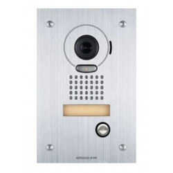Aiphone JP-DVF Flush Mount Video Door Station, Stainless Steel