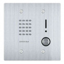 Aiphone NI-JA Audio Door Station, 2-Gang, Stainless Steel