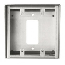 Aiphone SBX-2G/A Surface Mount Box Stainless Steel For Mounting Aiphone 2-Gang Sub Stations