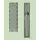 Rocky Mountain Hardware Corbel Rectangular Sliding Door Set