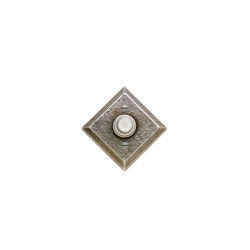 Rocky Mountain Hardware DBBE415 Diamond Door Bell Button, 3 9/16" x 3 9/16" Escutcheon