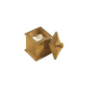 Rocky Mountain Hardware JR100 Square Canister, 4" x 6 3/8"