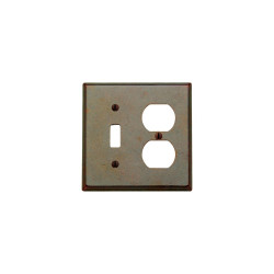 Rocky Mountain Hardware SPOP2 Combination Switch and Outlet Cover, 4 9/16" x 4 9/16"