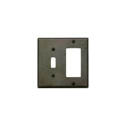 Rocky Mountain Hardware SPDSP2 Combination Switch and Decora Style Cover, 4 9/16" x 4 9/16"