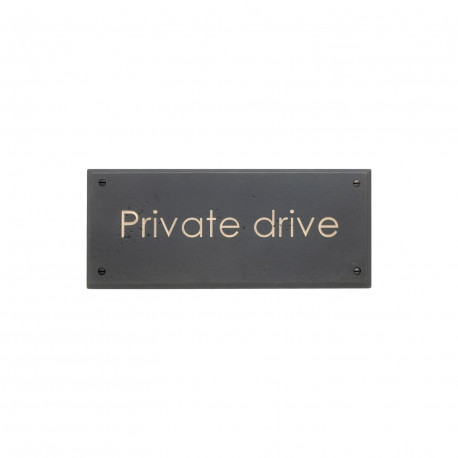 Rocky Mountain Hardware PL250 "Private Drive" Plaque, 5 1/2" x 13"