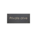 Rocky Mountain Hardware PL250 "Private Drive" Plaque, 5 1/2" x 13"