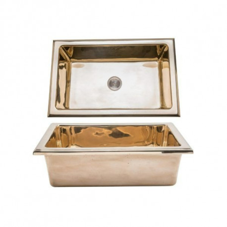 Rocky Mountain Hardware SK528 Harbor Sink with drain, 22 1/8" x 14 1/8" x 7 1/16"