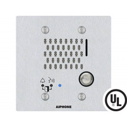 Aiphone IX-SS-2G Flush Mounted IP Audio Door Station, Stainless Steel Cover