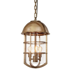 Rocky Mountain Hardware PE530 Cargo Round Glass Pendant, 14 1/2" x 23 5/16"