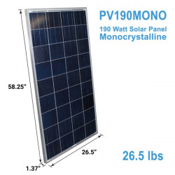 Aims Power PV190MONO 190 Watt Solar Panel Monocrystalline
