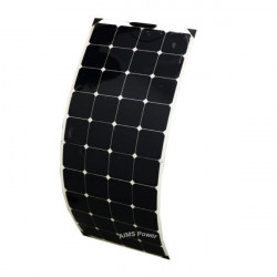 Aims Power PV130SLIM 130 Watt Flexible Bendable Slim Solar Panel Monocrystalline