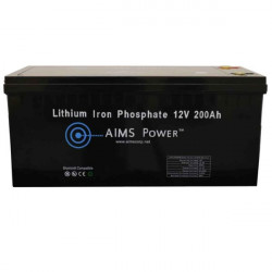 Aims Power LFP12V200B LiFePO4 12 volt 200 AH Lithium Battery - Bluetooth