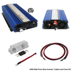 Aims Power KITPWRI300012 3000 Watt Pure Sine Power Inverter Kit