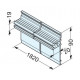 Sugatsune VT-DS-A1820 Slotted Panel Bracket, Finish-Anodized