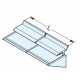 Sugatsune VT-DS-G Shelf Bracket For Glass, Finish-Anodized Grey