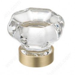 Richelieu BP1007416011 Eclectic Crystal and Metal Knob