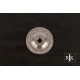 RKI BP BP489 P Flat Deco-Leaf Knob Backplate