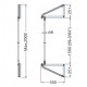 Sugatsune XL-US02-S011 Type B Wire Kit, Finish-Matte Chrome