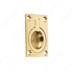 Richelieu 690228130 Traditional Recessed Brass Pull