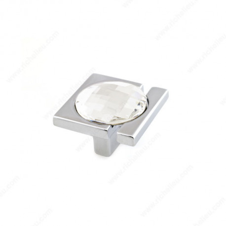 Richelieu 91001614011 Modern Knob with a Swarovski Crystal